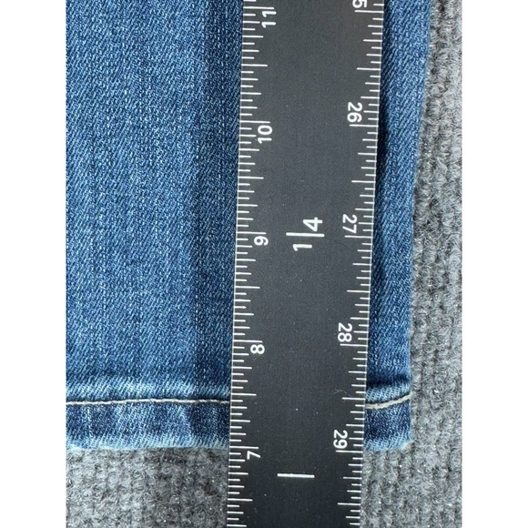 Express Kingston Straight Leg Jeans Mens 32x30 Blue Denim Trendy Classic Fit - Picture 7 of 8
